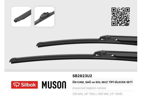 SİLECEK SÜPÜRGESİ 700/580MM MUZ TİPİ CIVI SEDAN FD 01/06-12/07 -CIVI HATCHBACK EU FK/FN 01/0 6-12/11