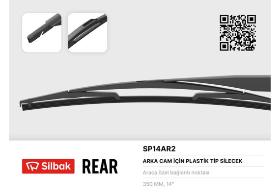 SİLECEK SÜPÜRGESİ ARKA PLASTIK TIP NEMO-BIPPER-FIORINO 08 BOY:350MM