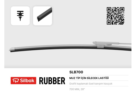 MUZ TİPİ SİLECEKLERE UYGUN LASTİK 700MM