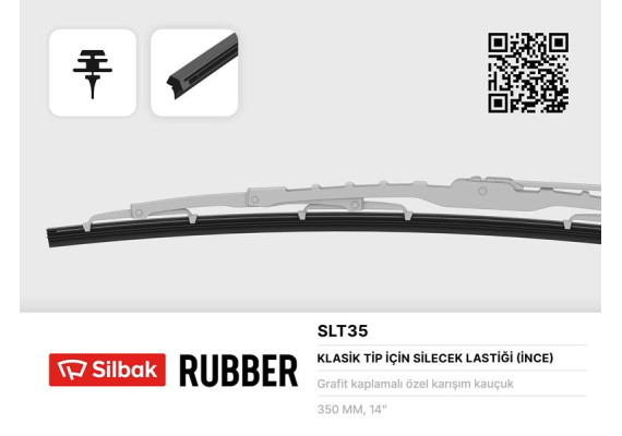 SİLECEK LASTİĞİ 350MM TEL TAKILAN