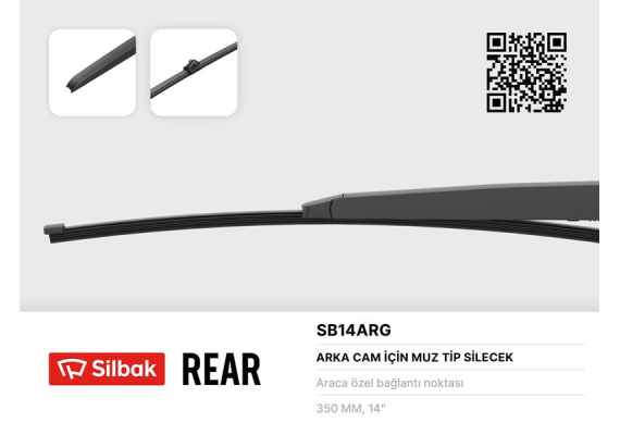 SİLECEK SÜPÜRGESİ ARKA MUZ TİPİ 350mm A1 05/10 PORSCHE CAYENNE 09/10 TOUAREG 01/10