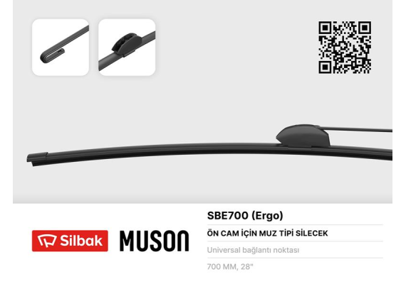 SİLECEK SÜPÜRGESİ MUZ TİPİ 700mm ÜNİVERSAL KANCALI ERGONOMİK
