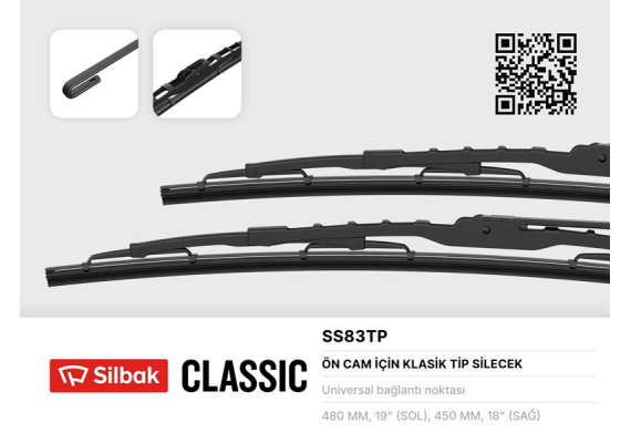 SİLECEK SÜPÜRGESİ 480/450mm SIRION 03 COUPE 90-96 MINICOOPER