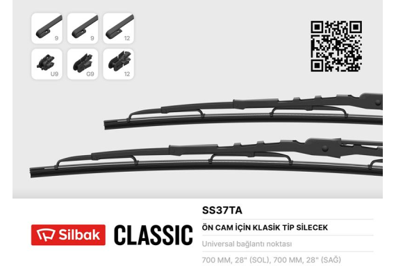 SİLECEK SÜPÜRGESİ 700MM ÜNİVERSAL CARGO YM 07 SCANIA 124-144-R420-94.310-MERCEDES ACTROS-RENAULT MA GNUM 98 PIMLI DİZAYN