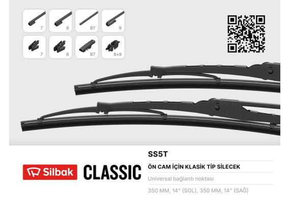 SİLECEK SÜPÜRGESİ 340MM M124-SERCE-SKODA-ANADOL-AS250-400-900-BMC TM135-140