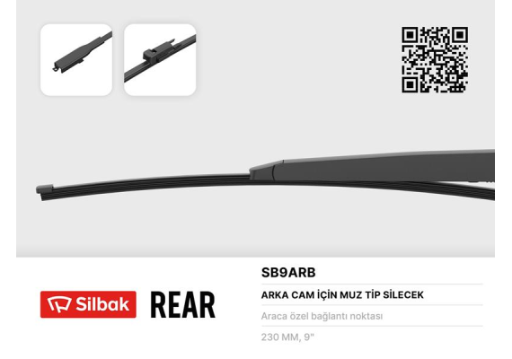 SİLECEK SÜPÜRGESİ ARKA MUZ TİPİ MERCEDES BENZ A CLASS 06/12