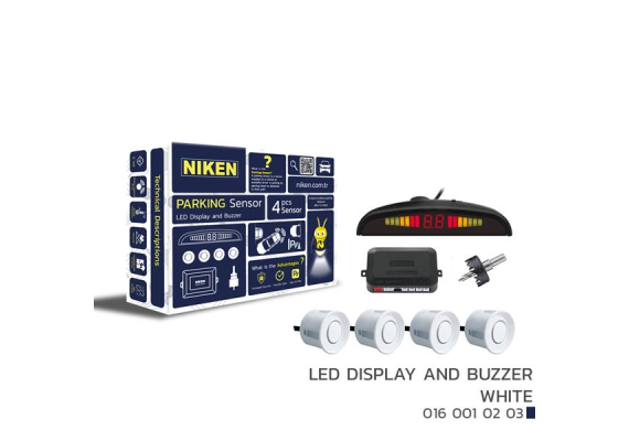 PARK SENSÖRÜ LED EKRAN SES İKAZLI BEYAZ
