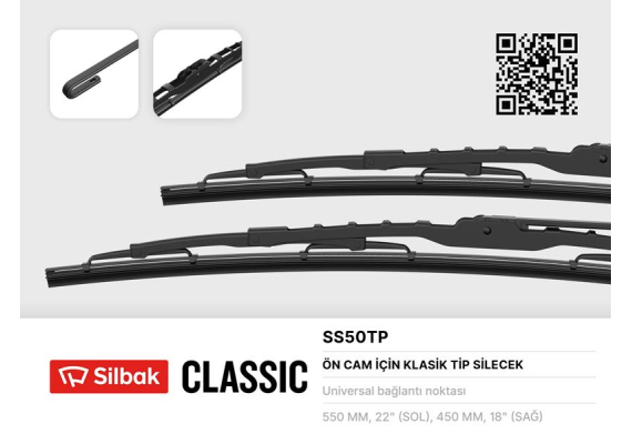 SİLECEK SÜPÜRGESİ 550/450MM DOBLO-PALIO-SIENA