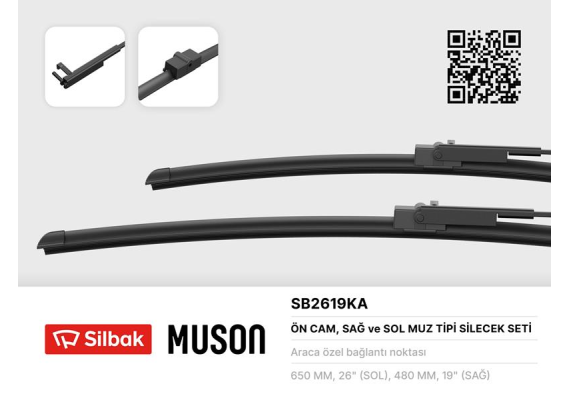 SİLECEK SÜPÜRGESİ MUZ TİPİ 650/480MM C5 01-03 - PRIMERA II