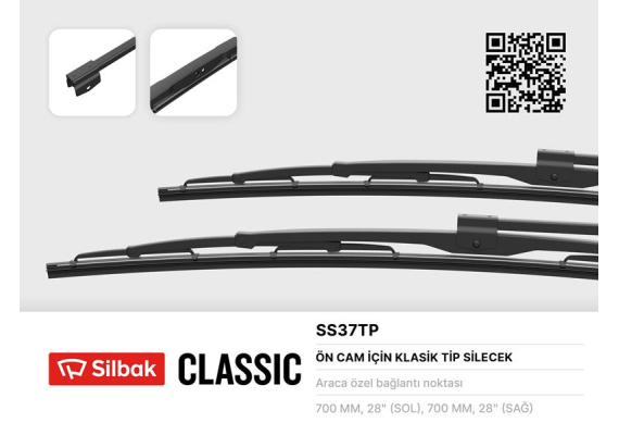SİLECEK SÜPÜRGESİ 700MM MAN SL200-MERCEDES 0302 V L-RENAULT MAGNUM-BMC BELDE-LEVEND XL BÜYÜK DELİKLİ