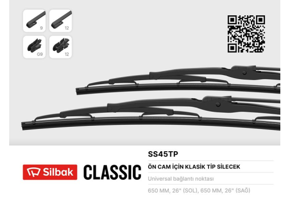 SİLECEK SÜPÜRGESİ 650MM VOLVO FH12-IVECO EURO CARGO-TECH-STRALIS-TRAKKER-MERCEDES ATEGO-AXOR-BENZ 17 22-3336-1729-4850