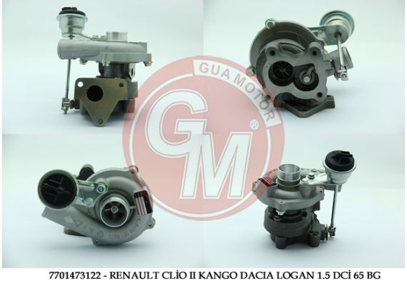 TURBO ŞARJ RENAULT CLİO II KANGO DACIA SYMBOL MEGANE II 1.5 DCİ 65 BG