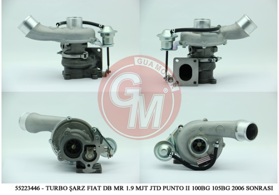 TURBO ŞARJ FIAT DOBLO MARİA 1.9 MJT JTD PUNTO II STİLO 100BG 105BG 2006 SONRASI