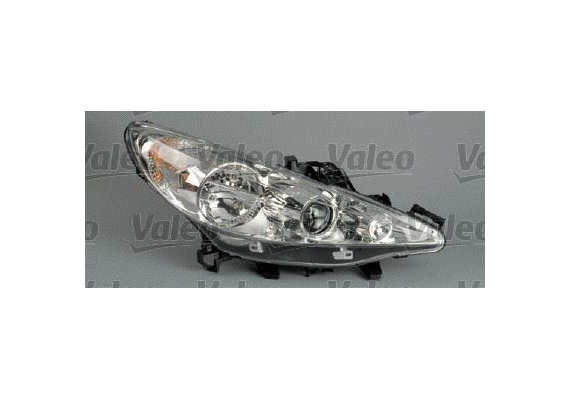 SAĞ FAR HAREKETLİ MERCEKLİ PEUGEOT P207 07 15 BEYAZ HALOJEN H1.H7.W5W MOTORLU