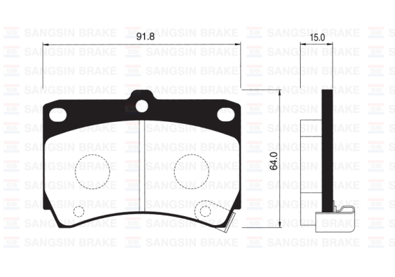 ÖN FREN BALATA MAZDA 323 1.6L B6 BG 89-95 / 1.5L Z5 DOHC BA 96-98