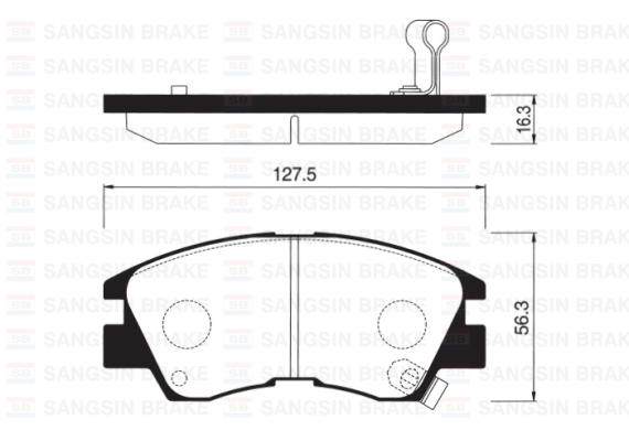 ÖN FREN BALATA MITSUBISHI L200 2.5L 4D55 4D56 8v K14T 4x2 4x4 86-98 / L300 2.5L 4D56 8v P15V PANELVAN 86