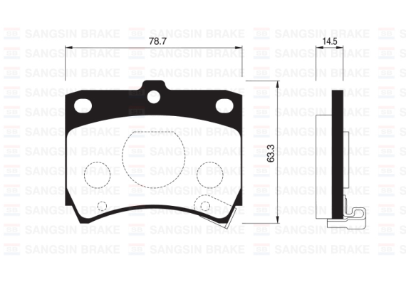 ÖN FREN BALATA KIA PRIDE 1.3L 90- / MAZDA 121 1.3L 87-90