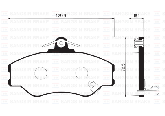ÖN FREN BALATA HYUNDAI H100 2.5L D4BA 4D55 4D56 PANELVAN 94-05
