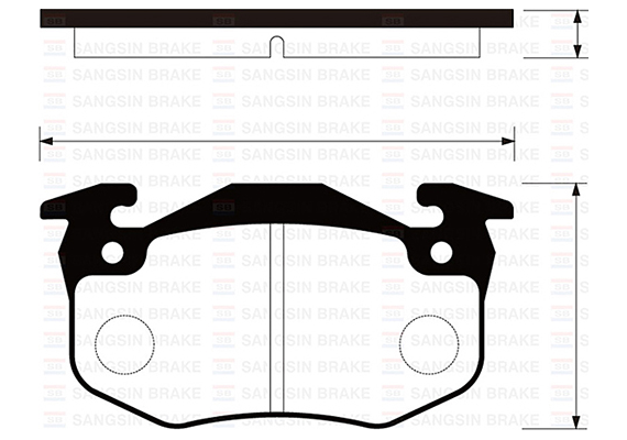 ARKA FREN BALATA RENAULT R9 R19 MEGANE I / CLIO I II / PEUGEOT 106 96- 206 00- 306 97-01 / CITRO EN SAXO 96- / XSARA 97- İNCE TİP