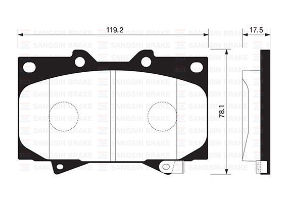 ÖN BALATA LAND CRUISER 100 4.7 V8 98-02 4.2 TD 90-98 GDB3197