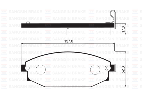 ÖN BALATA DİSK HYUNDAI GALLOPER I-II 2.5TD-3.0 V6 91-03 -TOYOTA HILUX PIC 2.5 D-4D05 GDB3232