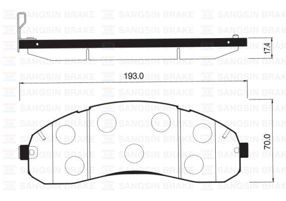 ÖN BALATA DİSK KIA BONGO 1.4 TON K3000 04