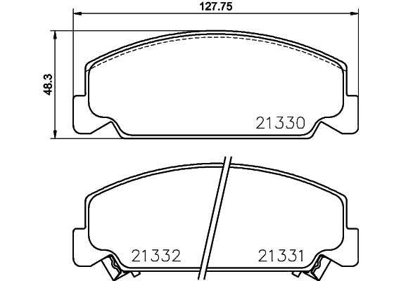 ÖN BALATA ACCORD 2.0I 88-92 CIVIC 1.6I 16V 4WD CRX 1.6 ESI 88-92 GDB764