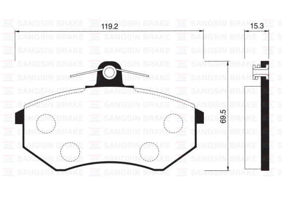 ÖN FREN BALATA İNCE VW GOLF II III / POLO CLASSIC 95- / PASSAT 88-97 / CADDY 95-04 / SEAT CORDOBA / IBIZA GDB1048-GDB1044