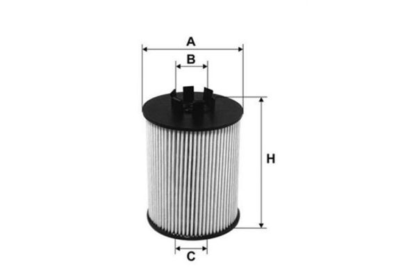 YAKIT FİLTRESİ ATEGO. AXOR OM 904 LA/ OM 906 LA SU AYRAÇLI KAĞIT PU 1046/1x-PE 935/1-KX 67/2D