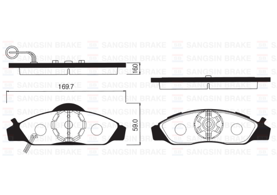 ÖN BALATA DİSK SSANGYONG MUSSO-KORANDO 02 SENSÖRLÜ GDB3134