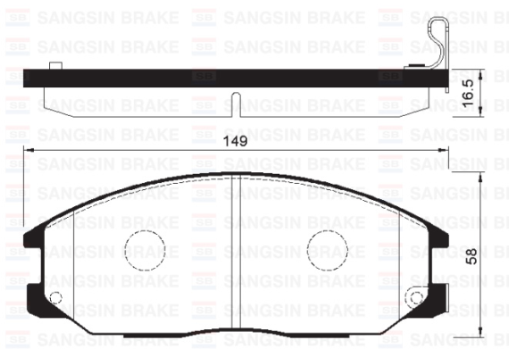 ÖN FREN BALATA SSANGYONG ACTYON. KYRON 2.0L Xdi 4x4 06- / REXTON 2.7L Xdi 4x4 04