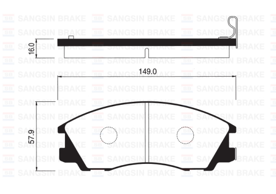 ÖN BALATA TERRACAN 2.5TD-2.9CRDİ 3.5İ 01-06 GDB3299