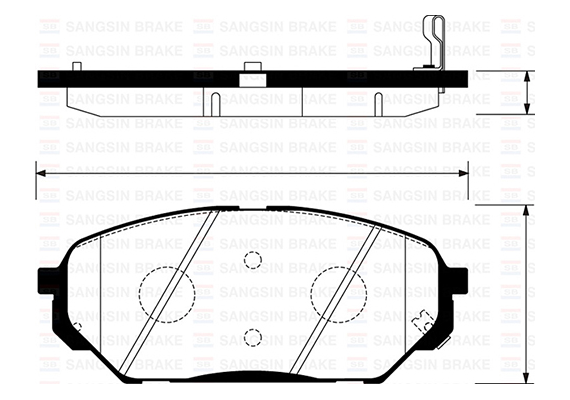 ÖN BALATA IX55 3.8 V6 4WD-3.0 V6 CRDI 4WD 08 GDB3527
