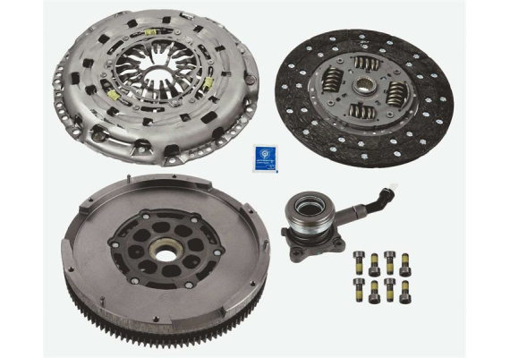 DEBRİYAJ SETİ 4 LU KIT VOLAN-DEB SETI -RULMAN FORD TRANSIT CUSTOM 2.2TDCI 125PS 6 VİTES 11-14 RULMANLI