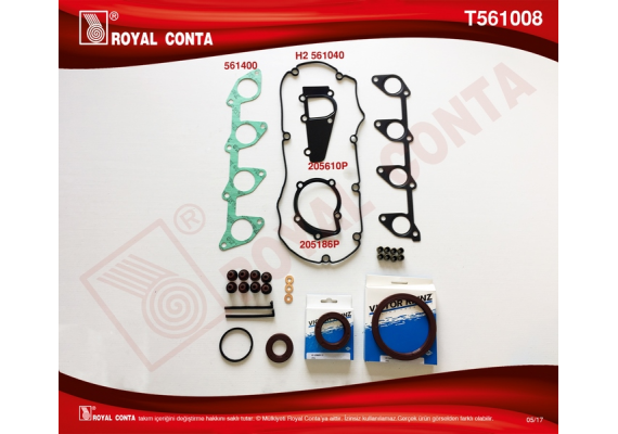 MOTOR TAKIM CONTA REINZ KEÇELİ S.LASTİKLİ P307-P406-BOXER 2.0 HDİ SKC SİZ